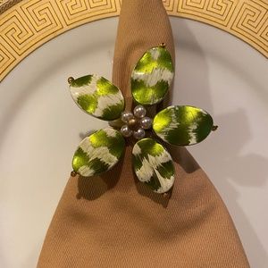 NEW SET OF 6 NEW HANDMADE BEADED NAPKIN HOLDER